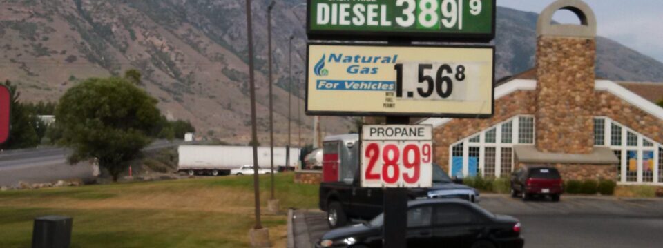 CNG averages under $1.60 per gallon in Utah!